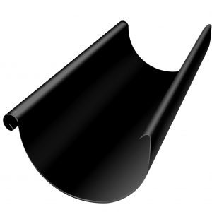 Желоб полукруглый Optima 125мм 3м RAL 9005 черный