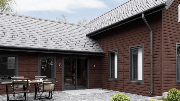 Сайдинг Фактур, Корабельный брус, Орех, 3м